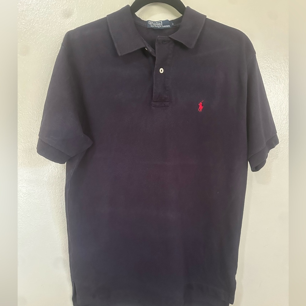 Ralph Lauren Dark Blue Polo with Red Logo